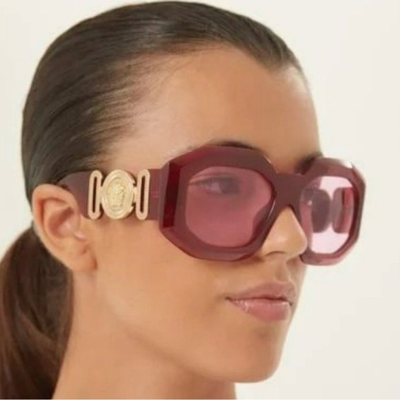 NEW VE4424U 388/5 VERSACE MEDUSA SUNGLASSES MOD 4424U PINK EYEWEAR VE 4424U - Picture 4 of 12